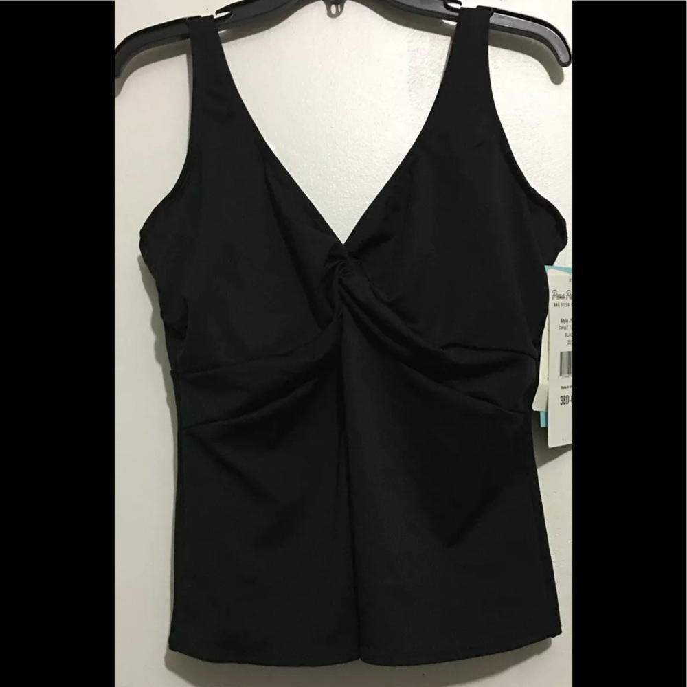 PURE PARADISE WOMEN’TANKINI SIZE 38D TOP BLACK